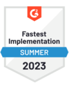 G2crowd fastest implementation, image 4 – ClickHelp