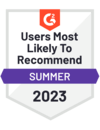 G2crowd users most likely to recommend, image 3 – ClickHelp