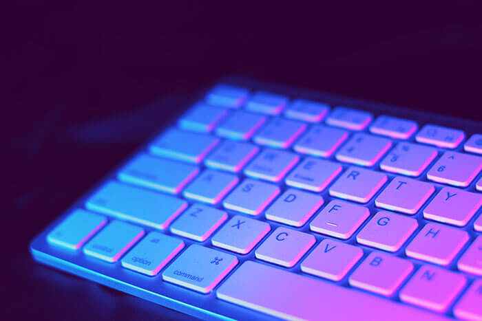 neon keyboard