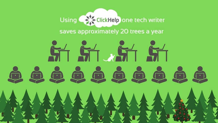infographics trees saved by technical writer