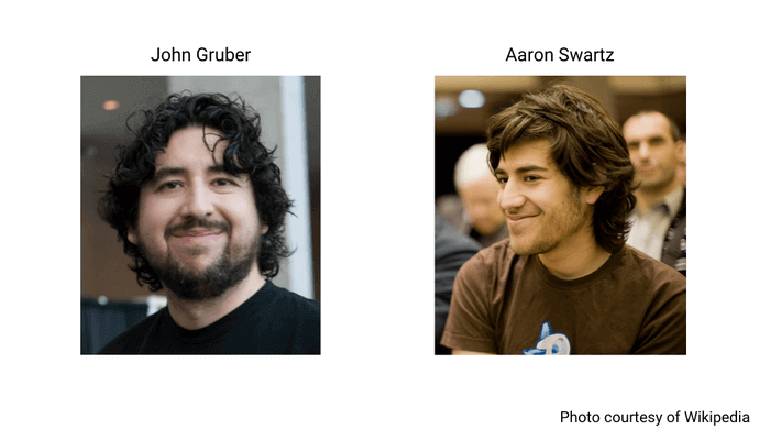john gruber and aaron swartz photo from wiki