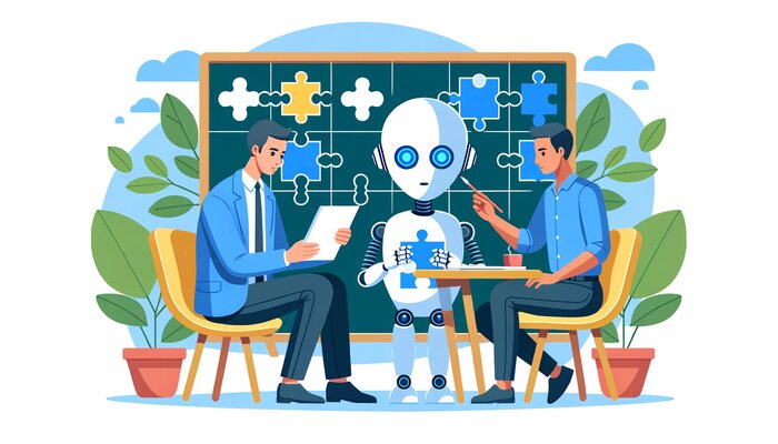technical writer and an ai robot brainstorming together