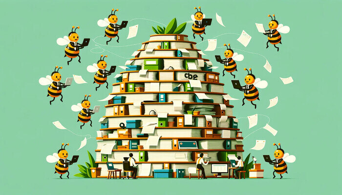 beehive of documents
