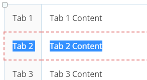 Conditional tabs in the editing mode