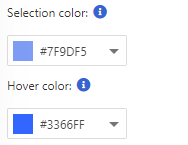 The UI Colors section in the Reader Interface settings