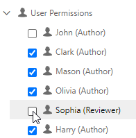 Set the access to a particular reviewer in the project settings