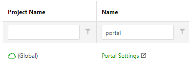Filter the translation documents to display only portal settings