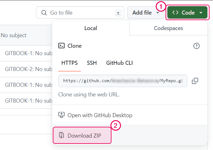 Download ZIP option