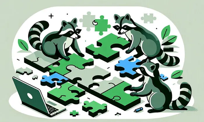raccoons gathering puzzle