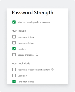 password enhancements