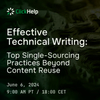 Webinar from ClickHelp: Top single-sourcing practices beyond content reuse