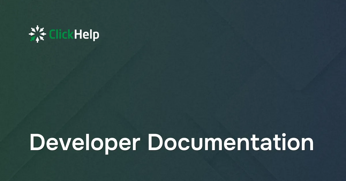 Developer Documentation Tool - ClickHelp