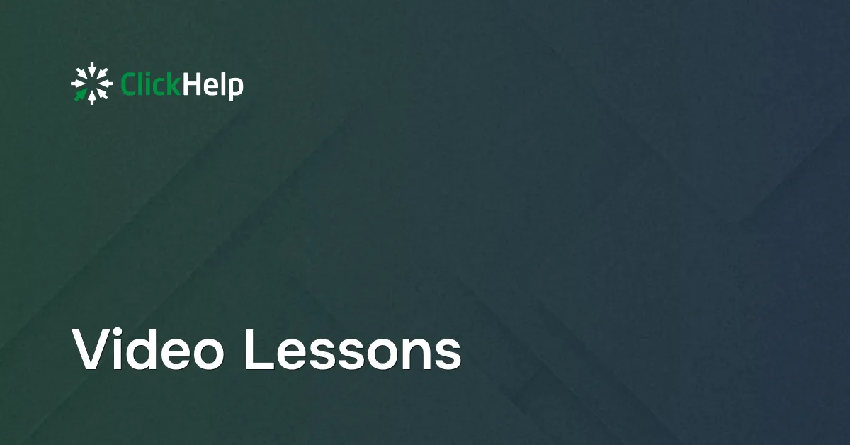 ClickHelp Tutorial Videos: Demo Videos and Overview of Online ...