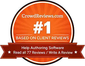 CrowdReviews #1 Orange Award Badge low